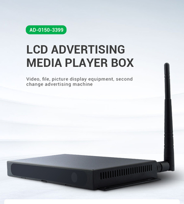 коробка медиа-проигрывателя андроида локальных сетей RK3328 4K HD WiFi BT для рекламы Signage цифров