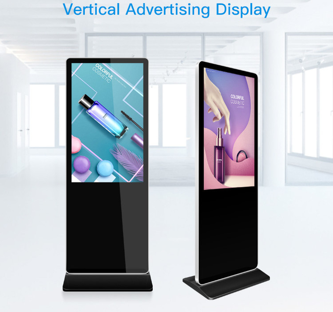 43 49 реклама LCD 55 дюймов показывают signage 3 стойки пола цифрового экрана высокой яркости на открытом воздухе
