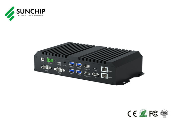 Черный 8K RK3568 Edge Computing Device RS232 4K Media Player Box