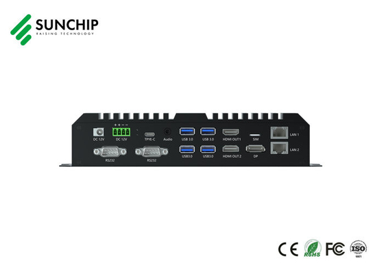 Sunchip Android 12 Media box RK3588 Industrial ARM Board 8K Octa Core Dual 1000M RS485 RS232 Edge вычислительный плеер