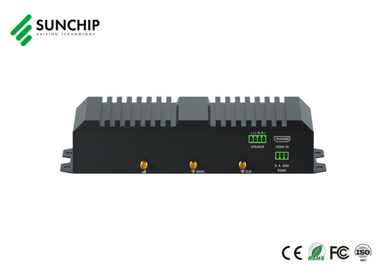 Чёрный RK3588 Media Player Box 8K HD Двойной Ethernet Мультимедийный коробка Wifi 6 AIoT Edge Computing Device