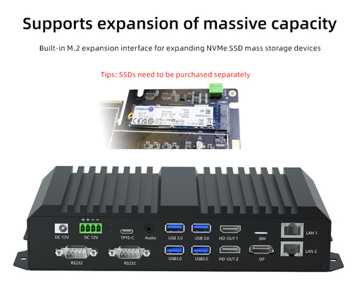 RK3588 8K Media Player Box Octa Core Android 12 Metal Box с двойной локальной сетью HD IN RS232 RS485