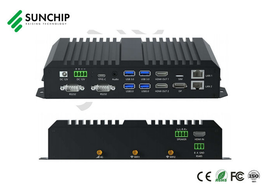 RK3588 CPU Edge Computing Device Metal Media Player с опциональным POE GPS для промышленного устройства ИИ
