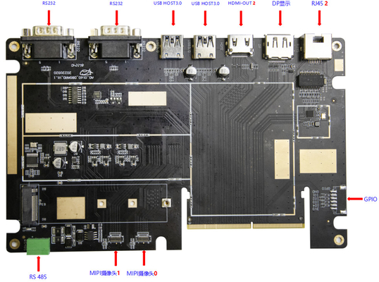 RK3588 8K врезало DP HD RS232 андроида 12 RAM доски системы 8K видео- AI 8G