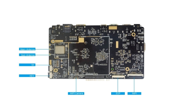 RK3588 Компьютер с одной платой 2,4 ГГц Octa-Core ARM Mali-G610 MC4 I2C Интерфейс Android 12 версия Industrial ARM Board