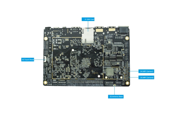 Специальный интерфейс LVDS/EDP для материнской платы 4G LTE RK3399